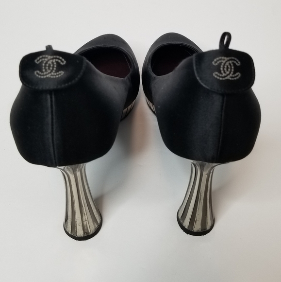 Chanel satin Heels*Missing Ankle Strap* - Picture 2 of 12